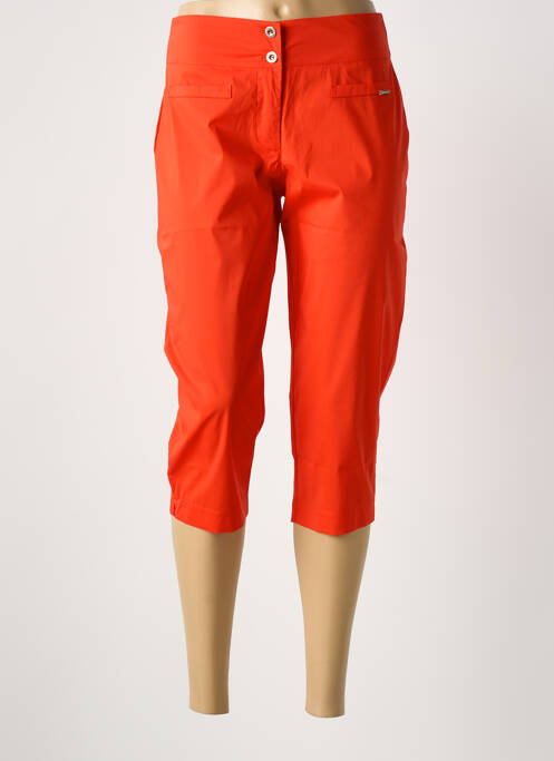 Pantalon trei sferturi portocaliu MALOKA femeie