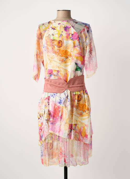 Rochie midi roz PAUL BRIAL femeie