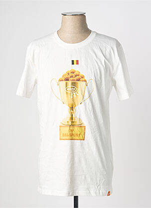 Tricou alb MORA bărbat