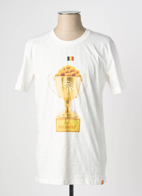 Tricou alb MORA bărbat