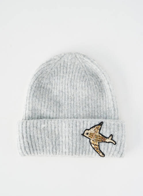 Căciulă gri PIECES femeie