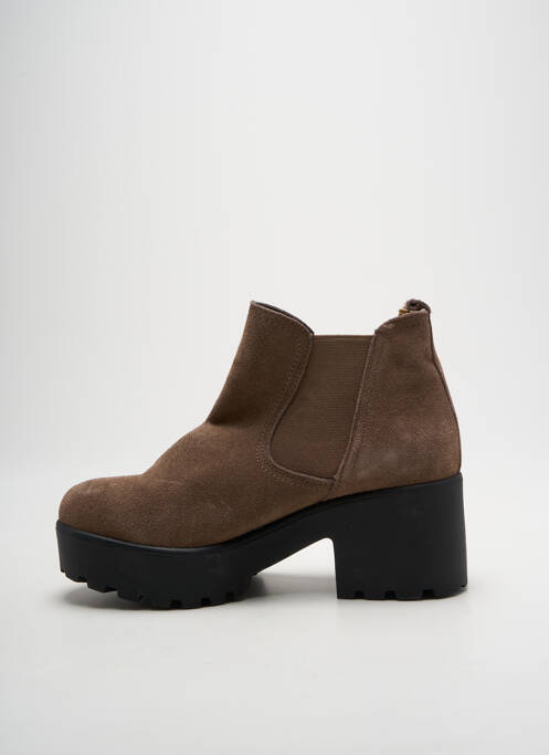 Botine/Ghete maro DOUBLE AGENT femeie