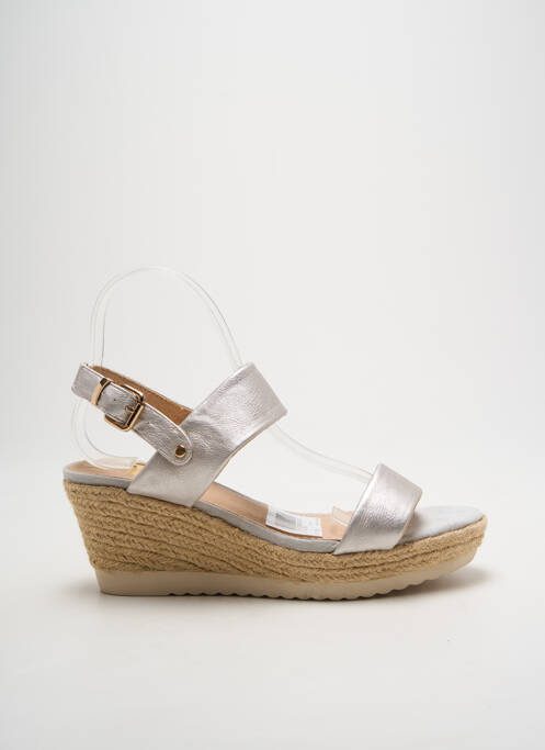 Sandale/Pantofi decupați argintiu H3 femeie