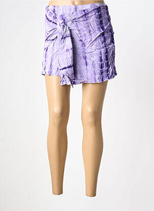 Fustă pantaloni scurți violet CEMI femeie
