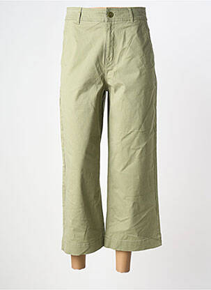 Pantalon trei sferturi verde MANGO femeie