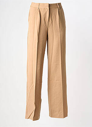 Pantalon larg bej VILA femeie