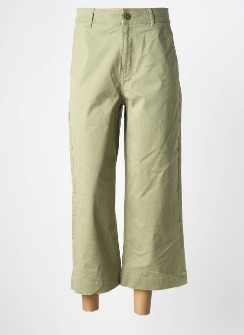 Pantalon trei sferturi verde MANGO femeie