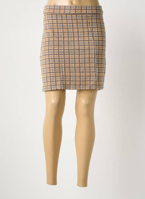 Fustă midi portocaliu CEMI femeie