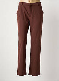Pantalon chino maro JACQUELINE DE YONG femme