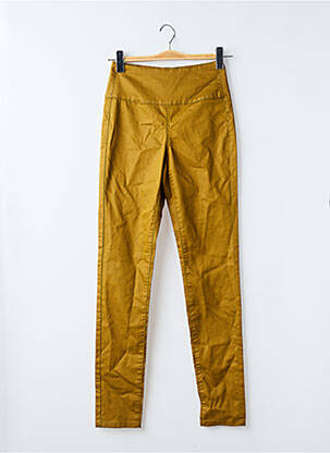 Blugi cu croială slim verde PIECES femeie