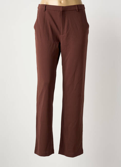Pantalon chino maro JACQUELINE DE YONG femeie