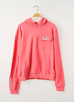 Hanorac cu glugă portocaliu FILA fată