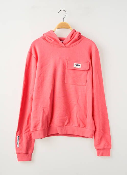 Hanorac cu glugă portocaliu FILA fată