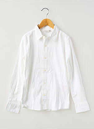Cămașă cu mâneci lungi alb NAME IT băiat
