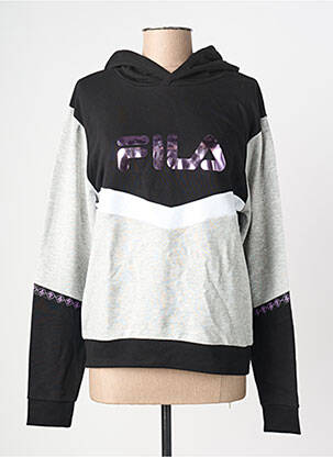 Hanorac cu glugă gri FILA fată