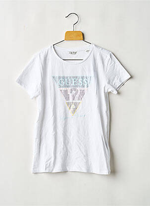 Tricou alb GUESS fată