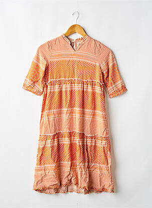 Rochie lungă portocalie ONLY fată