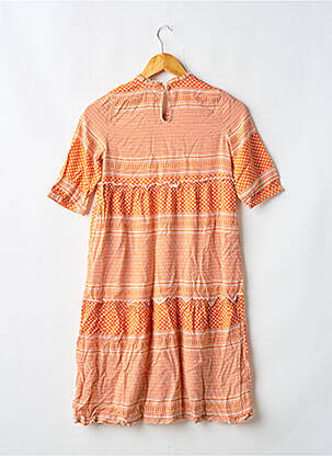 Rochie lungă portocalie ONLY fată
