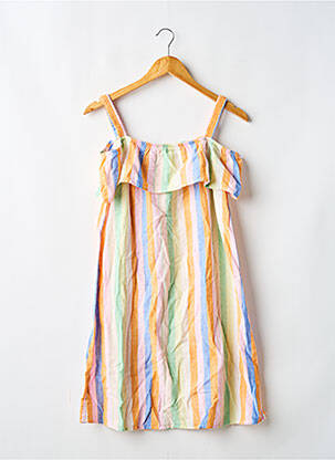 Rochie scurtă portocalie ONLY fată