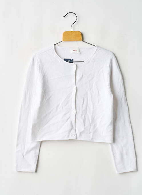 Vestă cu mâneci lungi alb S.OLIVER fată