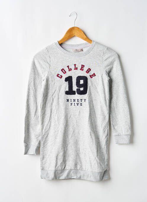 Rochie midi gri ONLY fată