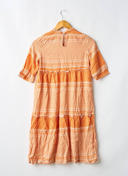 Rochie lungă portocaliu ONLY fată