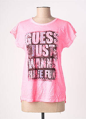 Tricou roz GUESS fată
