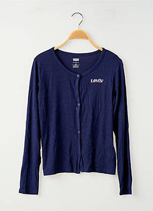 Vestă cu mâneci lungi albastru LEVIS fată