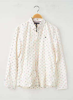 Cămașă cu mâneci lungi alb TOMMY HILFIGER băiat