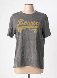 Top gri SUPERDRY femme