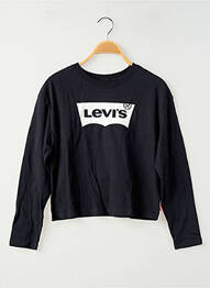 Tricou negru LEVIS fille