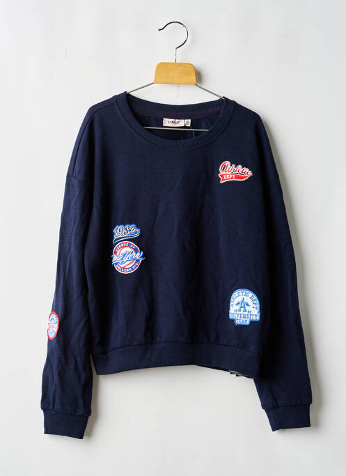 Hanorac albastru ONLY fată