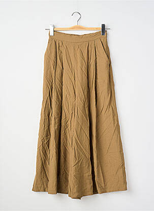 Pantalon trei sferturi maro MANGO femeie