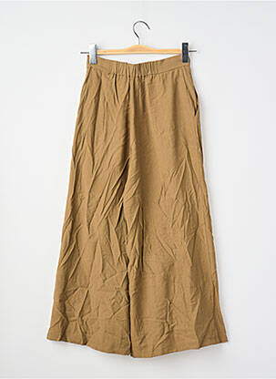 Pantalon trei sferturi maro MANGO femeie