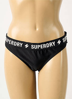Chiloți de baie negru SUPERDRY femeie