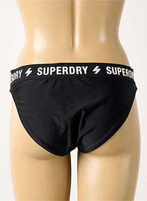 Chiloți de baie negru SUPERDRY femme