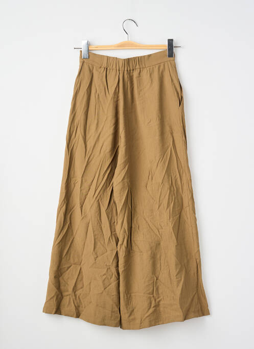 Pantalon trei sferturi maro MANGO femeie