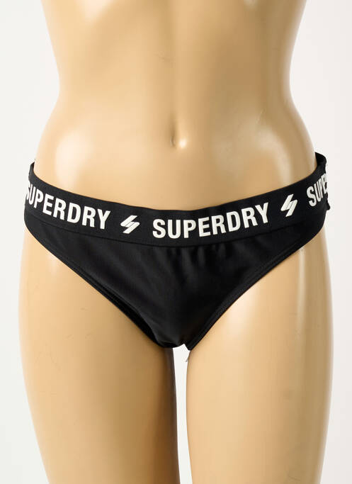Chiloți de baie negru SUPERDRY femeie