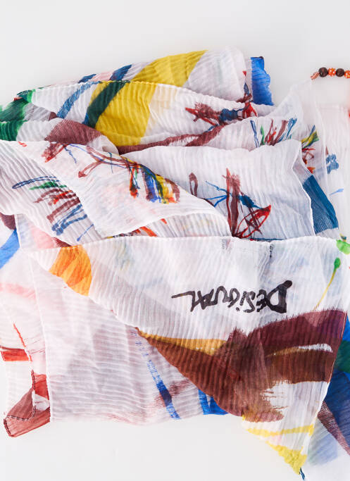 Eșarfă alb DESIGUAL femeie