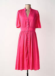 Rochie midi roz MORGAN femme