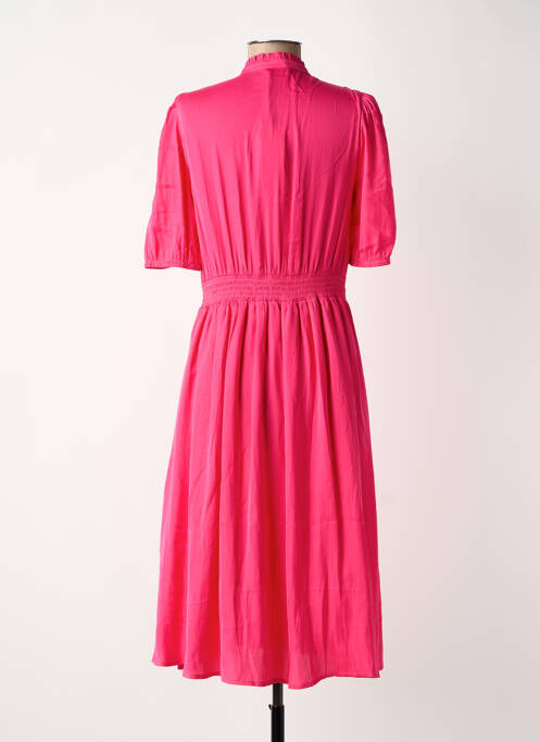 Rochie midi roz MORGAN femeie