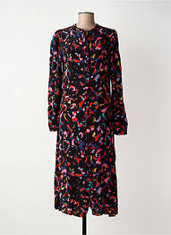 Rochie lungă negru ICHI femeie