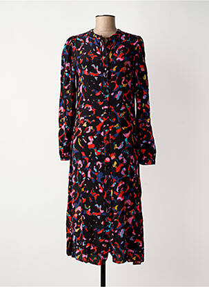 Rochie lungă negru ICHI femeie