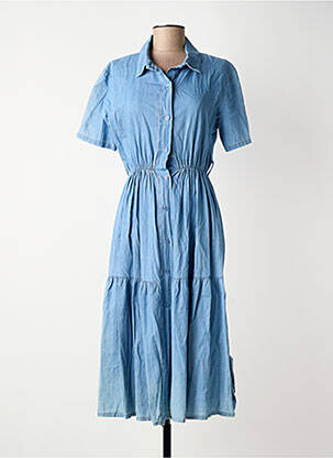 Rochie lungă albastru TERRA DI SIENA femeie