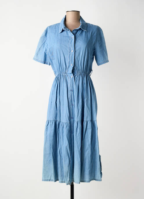 Rochie lungă albastru TERRA DI SIENA femeie