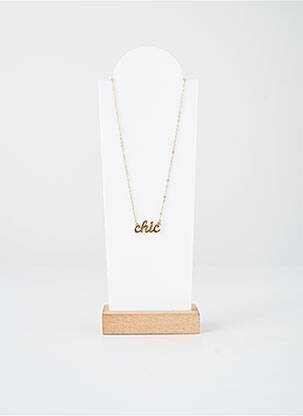 Colier auriu PIECES femeie