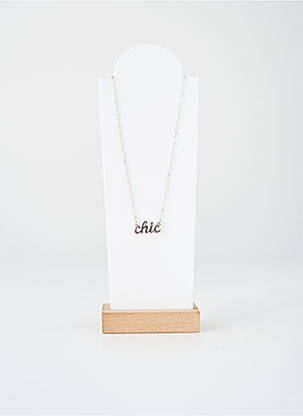 Colier argintiu PIECES femme