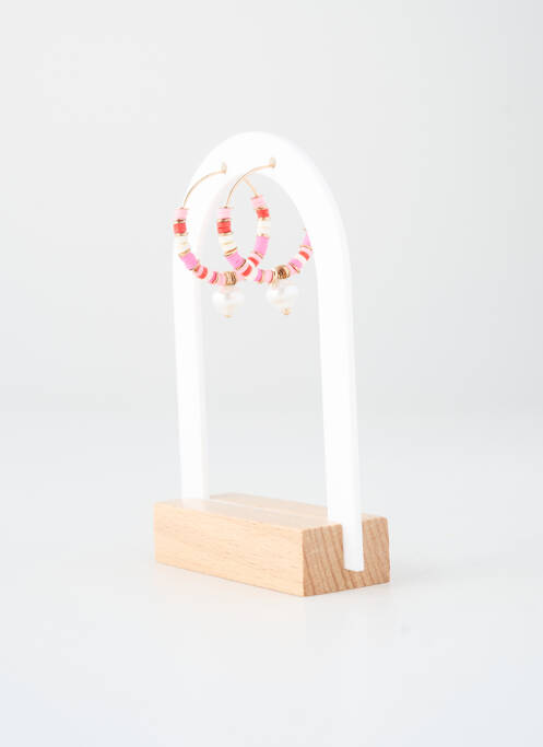 Cercei roz MANGO femme