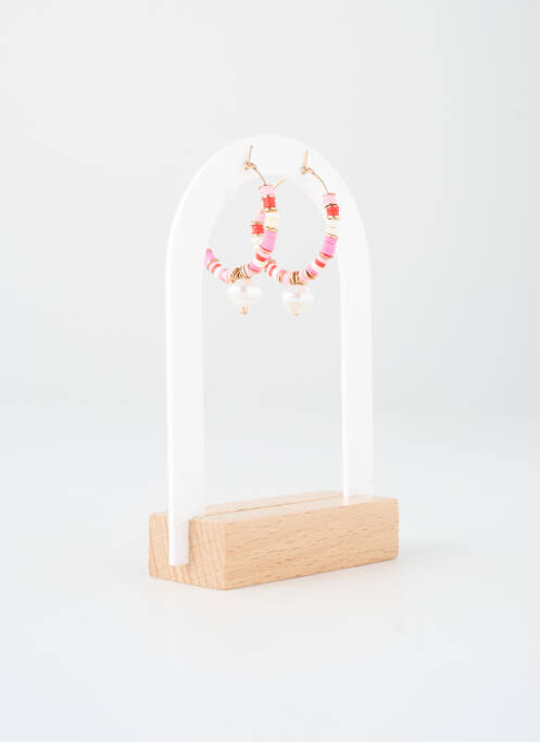 Cercei roz MANGO femme