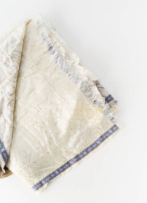 Eșarfă ecru FOU DE LOU femeie